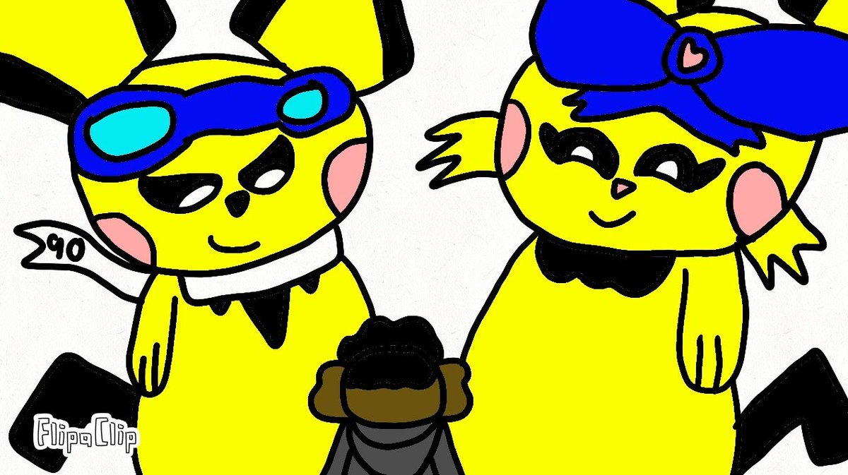 Manman01022004's tweet photo. Well it's Pichu day and you what that means these two are taking over for today and I had to do what they say without saying no for an answer. That look on me, yes I'm fine just fine hehehe. They're just teasing me it's not like I'm shy or anything. https://t.co/0FeSR8bIzS