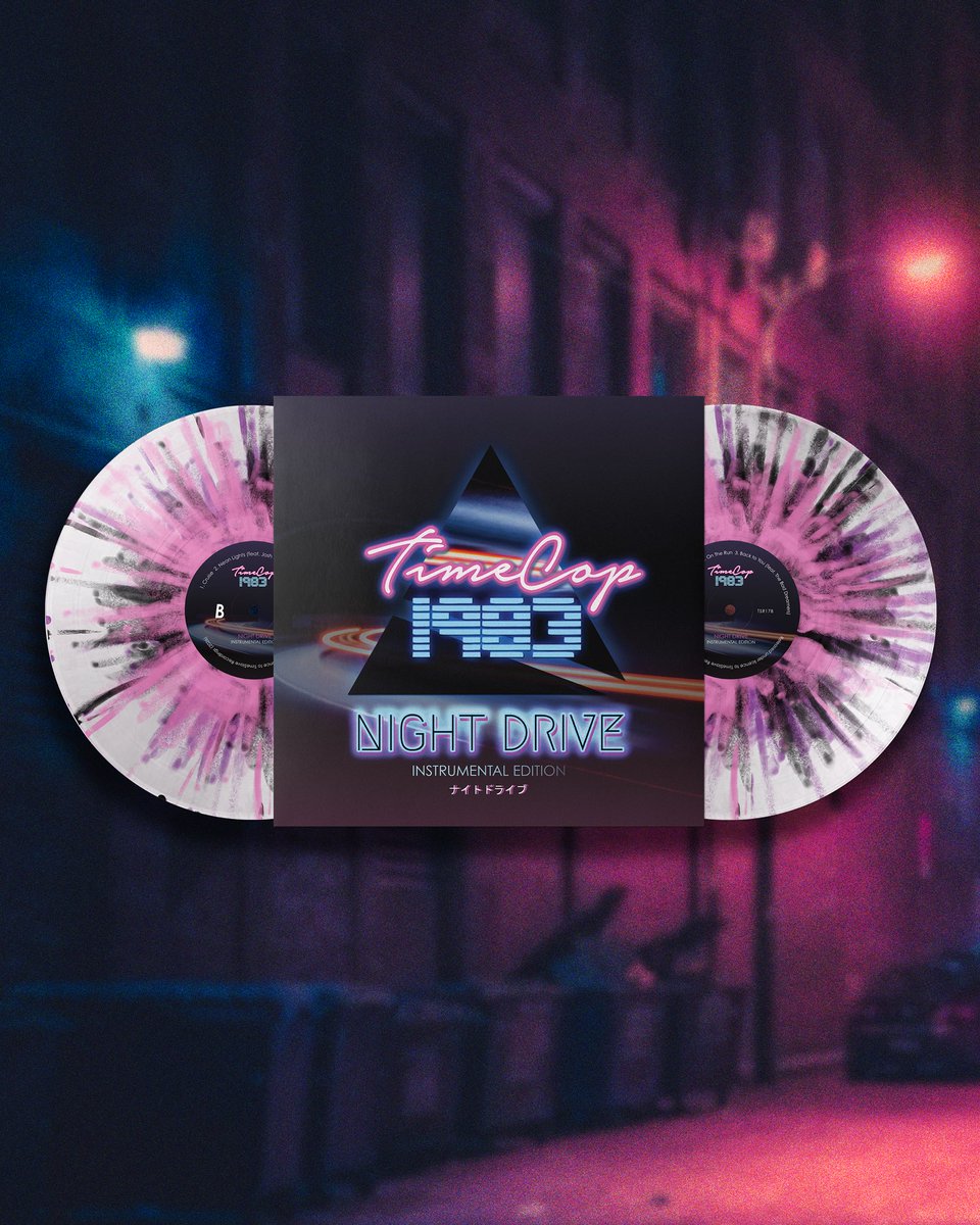 TimeSlaveRec's tweet photo. Instrumental Edition of @Timecop1983's seminal album - Night Drive

- 2xLP Clear Vinyl (w/ Pink, Purple and Black Splatter)
- Pressed by DMS
- Expected to ship 30th Nov

https://t.co/tHYiKHWwjW

Ltd quantity for EU customers via @HiraethRecords 
https://t.co/iOUfXDuZcn https://t.co/IZFQkfgD11