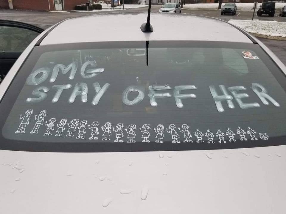 thebugsskeleton's tweet photo. people coming across the haalingham family car: https://t.co/6mKgcf3Bj4