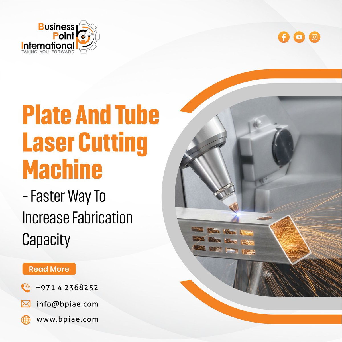 bpigoc's tweet photo. Increasing Fabrication Capacity with Plate and Tube Laser Cutting Machine - https://t.co/Z9lkQgc1h0
#PlateAndPipeLaserCuttingMachine #SheetMetalCuttingMachine #PipeCuttingMachine #TubeCuttingMachine #FiberLaserCuttingMachine #BusinessPointInternational #UAE #Dubai #Sharjah https://t.co/5KYwz50ymx