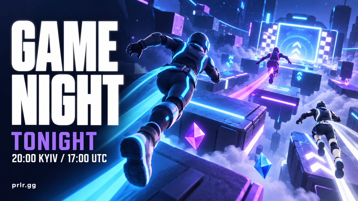 prlrgg's tweet photo. Game Night at our Parlor tonight. 🎮

I’m starting at 20:00 Kyiv / 17:00 UTC.

Join my Parlor, come online, and let’s play whatever looks fun together.

No tournament. No big setup.
Just games, challenges, and people actually playing them.

Join here ↓
https://t.co/qxf4N3CBSc https://t.co/mxRSie5g5C
