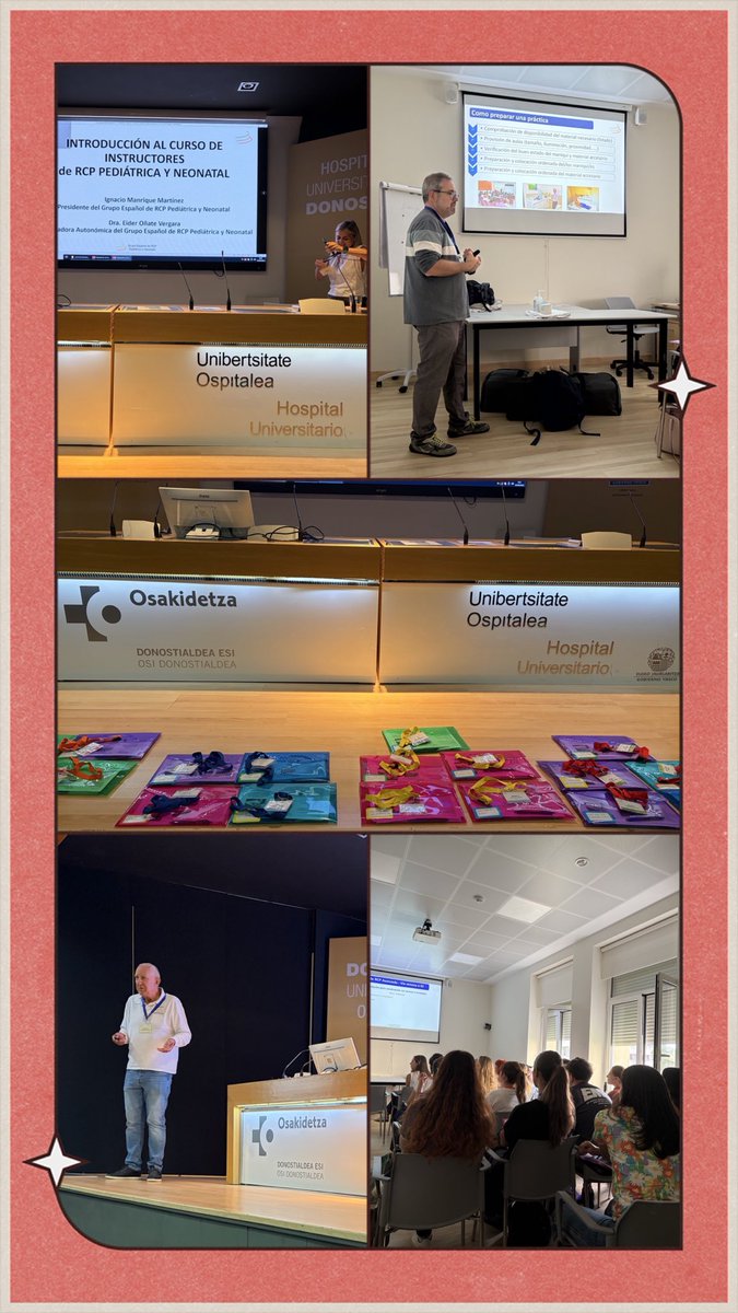 gercppyn's tweet photo. 📍Se ha celebrado en Donostia estos días un Curso de Instructores de RCP Pediátrica 

❤️Jornadas intensas, llenas de aprendizaje, simulación, intercambio de experiencias y ganas de seguir creciendo como docentes

💪🏼Impulsando docentes de comprometidos con la excelencia formativa https://t.co/Y97wAiJlW1