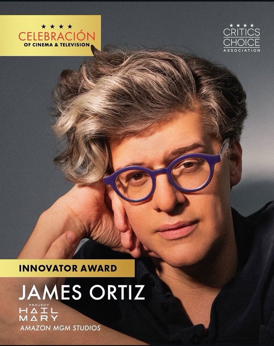 grceinspce's tweet photo. Good Morning from your PHM Awards Season Correspondent!

A while back I shared that James Ortiz would be honored with the Innovator Award at the Critics Choice Celebración of Cinema &amp; TV -

Today is the day James will receive his award! The ceremony is tonight in Beverly Hills. https://t.co/tuRM02MqCE