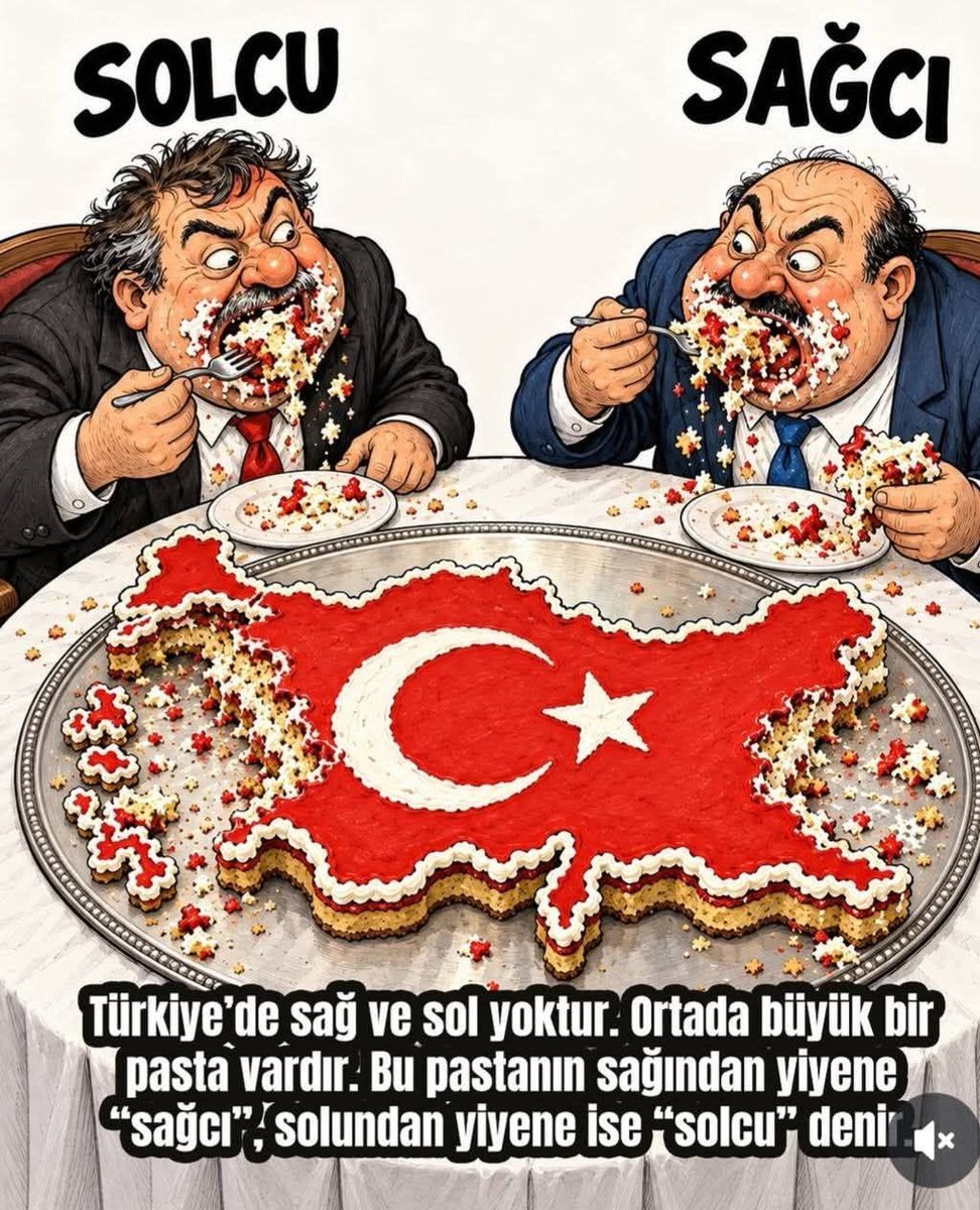 engelli90's tweet photo. Sizce bu karikatür, Türkiye'deki siyasi ayrışmayı doğru bir şekilde mi yansıtıyor, yoksa durumu aşırı mı basitleştiriyor?
Kaynak aynıyken, yiyenlerin kimliğinin bir önemi var mı? Yorumlarınızı bekliyorum. 👇
#YapıKayıtMecliseGelsin #FROTO  #GOLDA
Vahap Seçer Mağduriyeti Çözülsün https://t.co/7D55q5fUbw