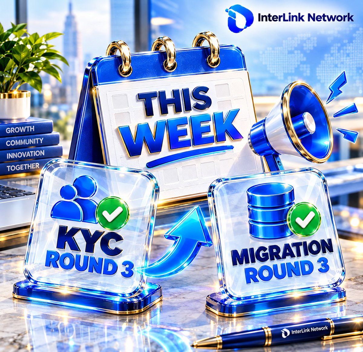 muhammadas1894's tweet photo. InterLink Network This Week: KYC Round 3 and Migration Round 3 updates highlight continued progress, community growth, stronger connectivity, and a brighter future for the InterLink ecosystem.#InterLink #ITL #InterLinkNetwork #KYC #Migration #Web3 #Blockchain #Crypto #Community https://t.co/6f3g3GS8h3