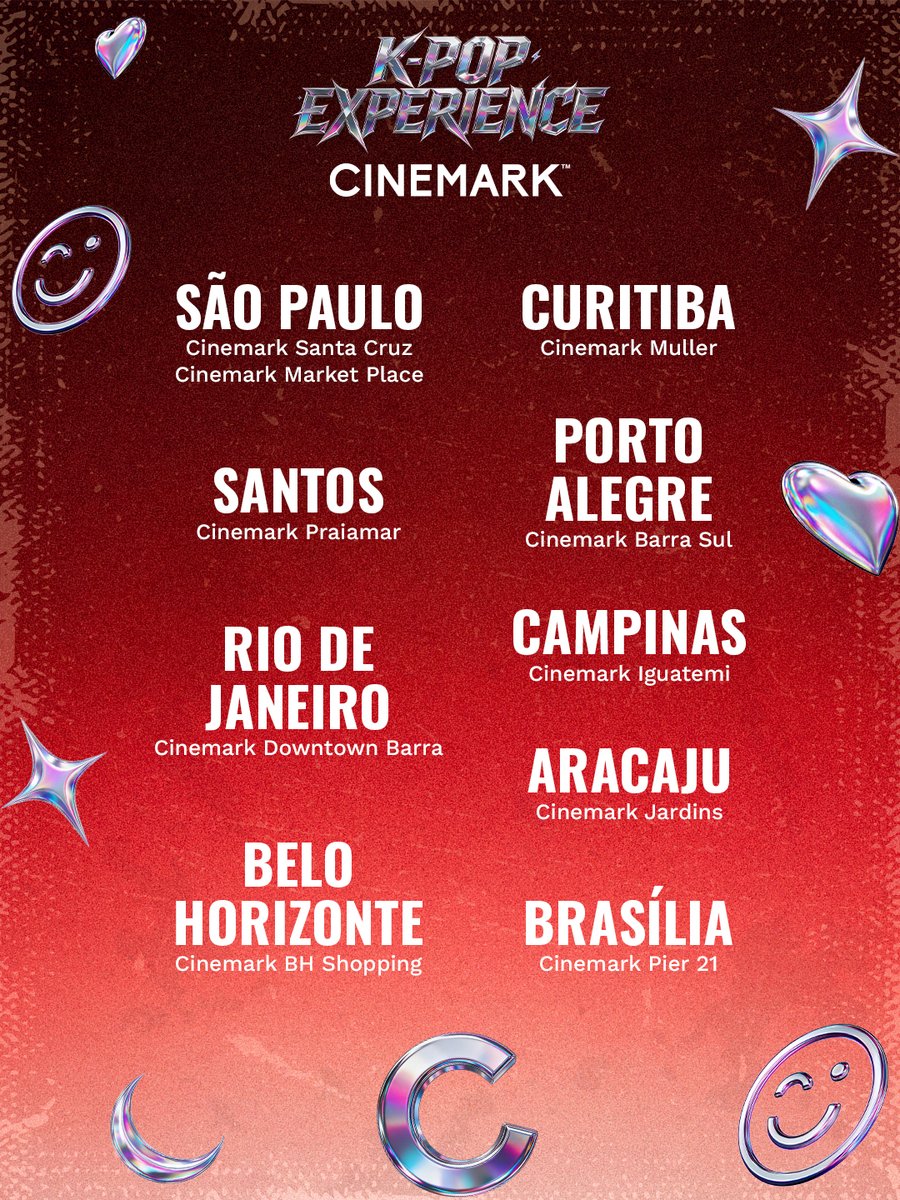 cinemarkoficial's tweet photo. As Kpopers terão onde se encontrar! De 24 a 30 de outubro, o HYBE FEST passa por 10 complexos Cinemark em 9 cidades.

E a Cinemark Shopping Santa Cruz vira território HYBE: complexo tematizado, ativações com a fanbase e espaço aberto para dança nos sete dias 💜 https://t.co/1NSuD0cvG4
