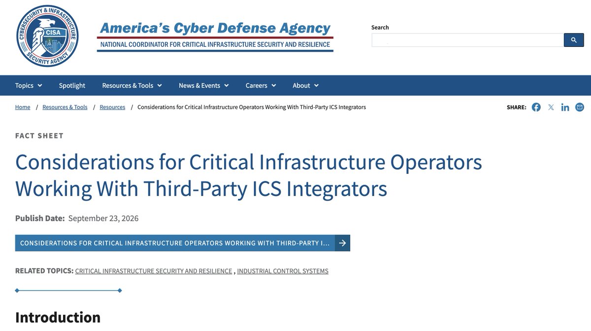 IOActive's tweet photo. New FBI/CISA guidance raises a question every operator should be able to answer: if your ICS integrator were compromised tomorrow, could you still run your plant? https://t.co/Ci2sIrr7qN #OTSecurity https://t.co/jGK0Fhpz6Y
