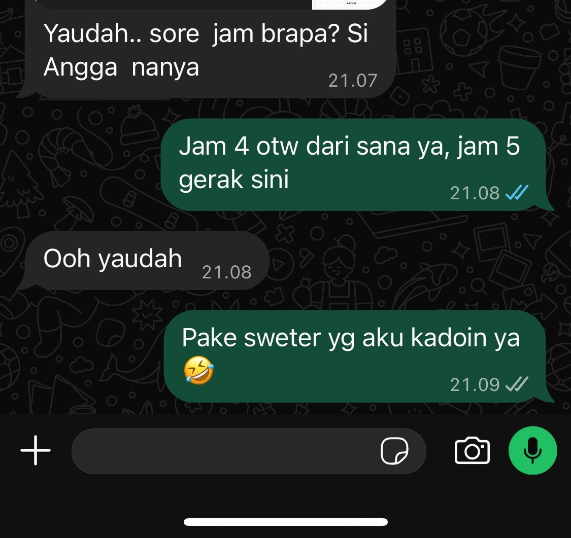 Sakrmfdlag's tweet photo. Finally lg cowok dingin akhirnya besok bisa ku gandeng 

Just friend 4 bulan ku mau diajak keluar 😭 https://t.co/FcYGKIEBSA