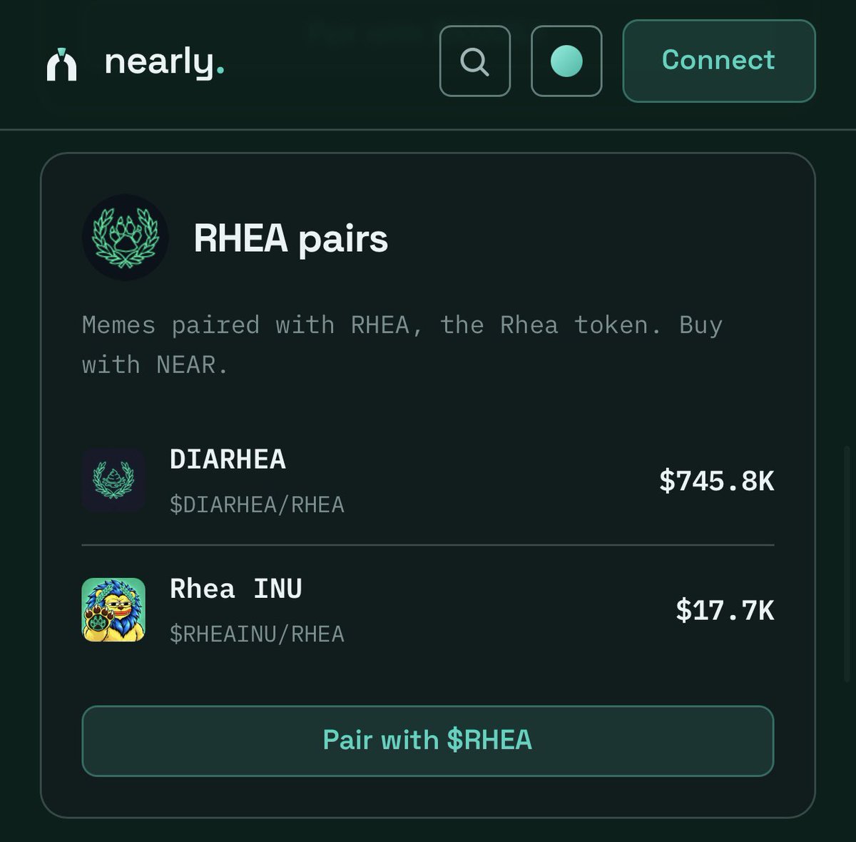 RheaINU's tweet photo. Don’t fade $Rhea INU https://t.co/QNZ1Xa8wCw