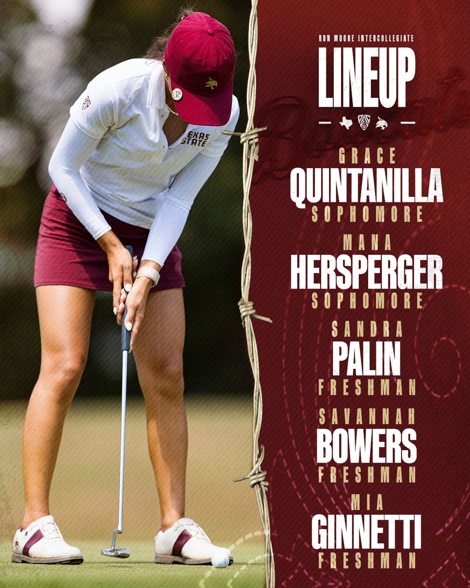 txstatewgolf's tweet photo. Ready to hit the course 😺

Live Scoring | https://t.co/rw8WouMBI1

#EatEmUp | #IMPACTFUL https://t.co/e7jDLIG05H