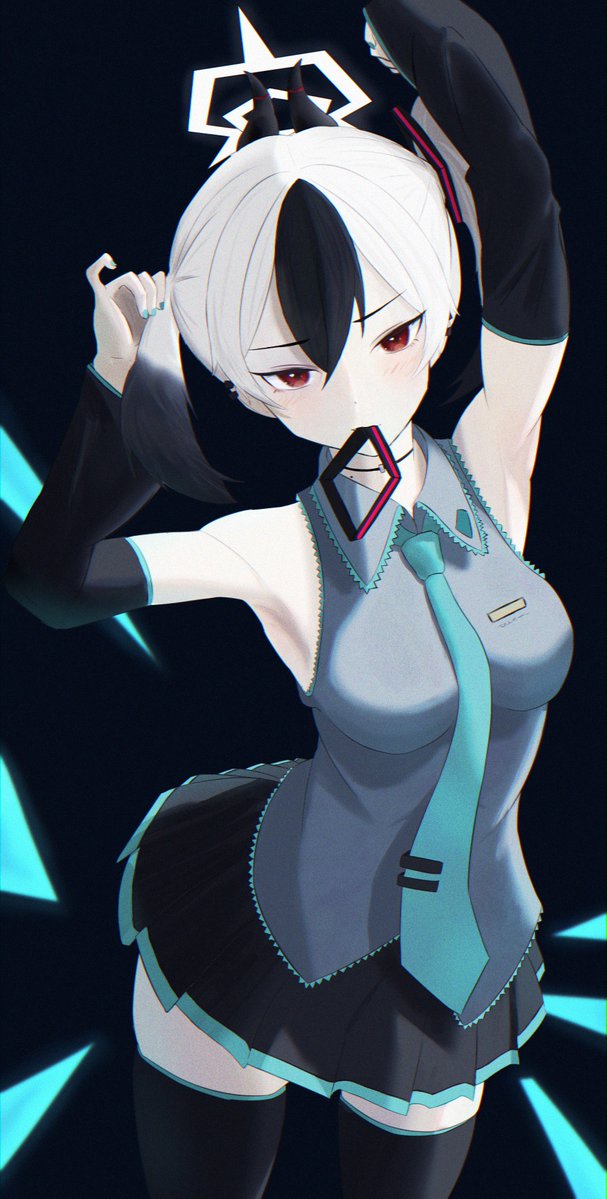 Oishigohan0's tweet photo. 初音カヨコ🎤

#ブルアカ #初音ミク #イラスト https://t.co/HrmLx1takB