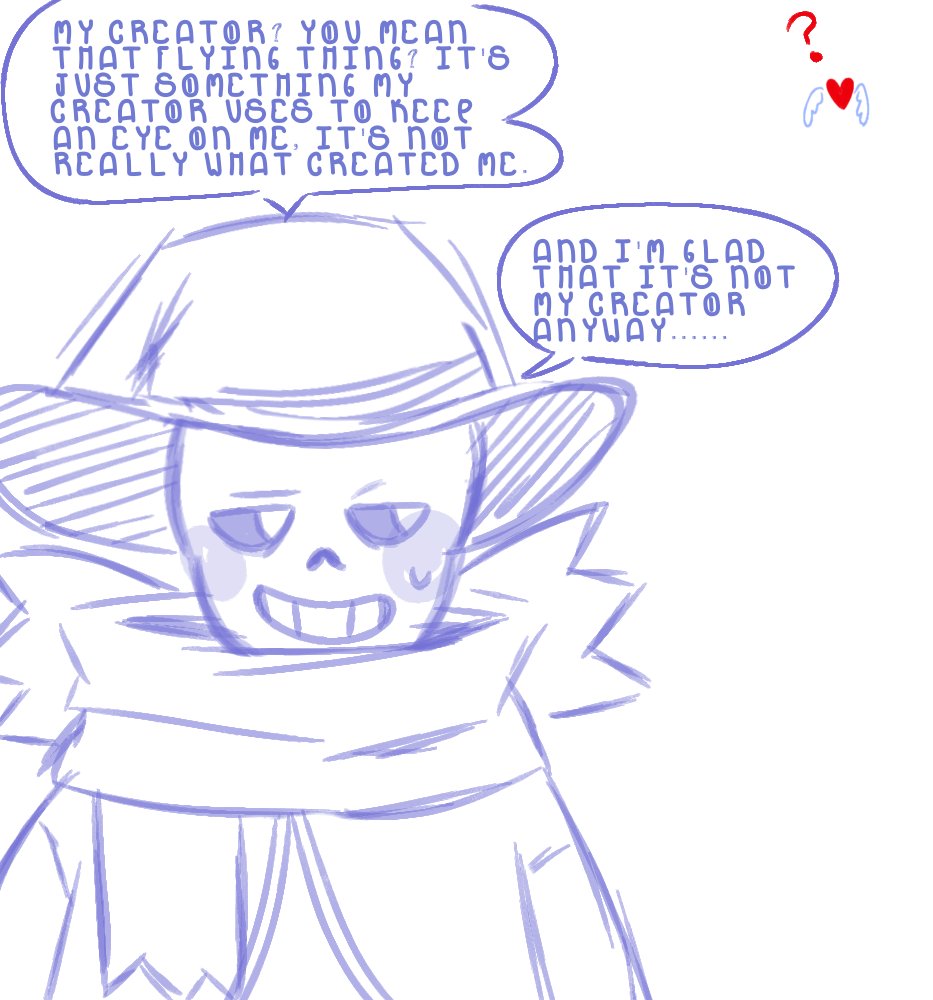 SyppyKuni's tweet photo. Q: To Myth: Has stalking other sanses with your creator benefit you at all? Do you have any fellas? 

Rye belongs to @tkcxa78 https://t.co/MY0aiMZPpa