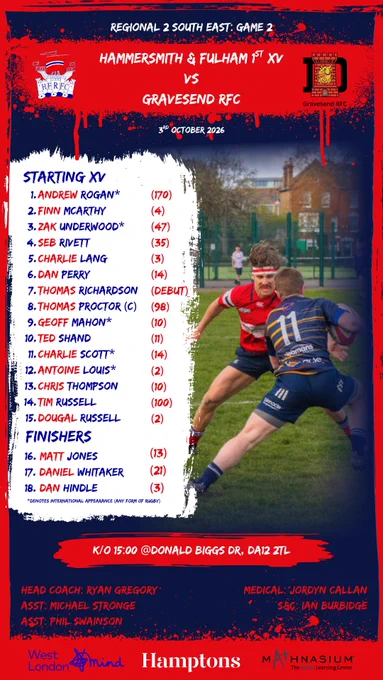 Image from Hammers Rugby (@HammersRugby)