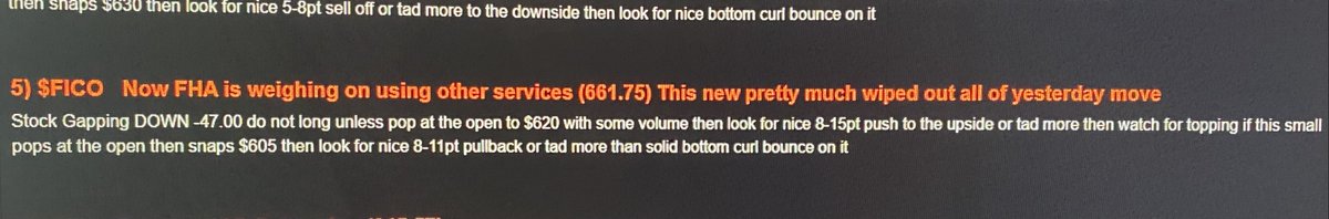 AjTrader7's tweet photo. $FICO
Out of "15" Ideas this morning, $FICO was #5
Been Trading this for the last 3 days,
Yesterday it ran nice all day, then this morning #FHA put out some negative news on it which made it gap down -47pts
This was my #1 Play for ME
LONG it at $617.71
$FICO is now $668 +50pts https://t.co/6v01aSB37k