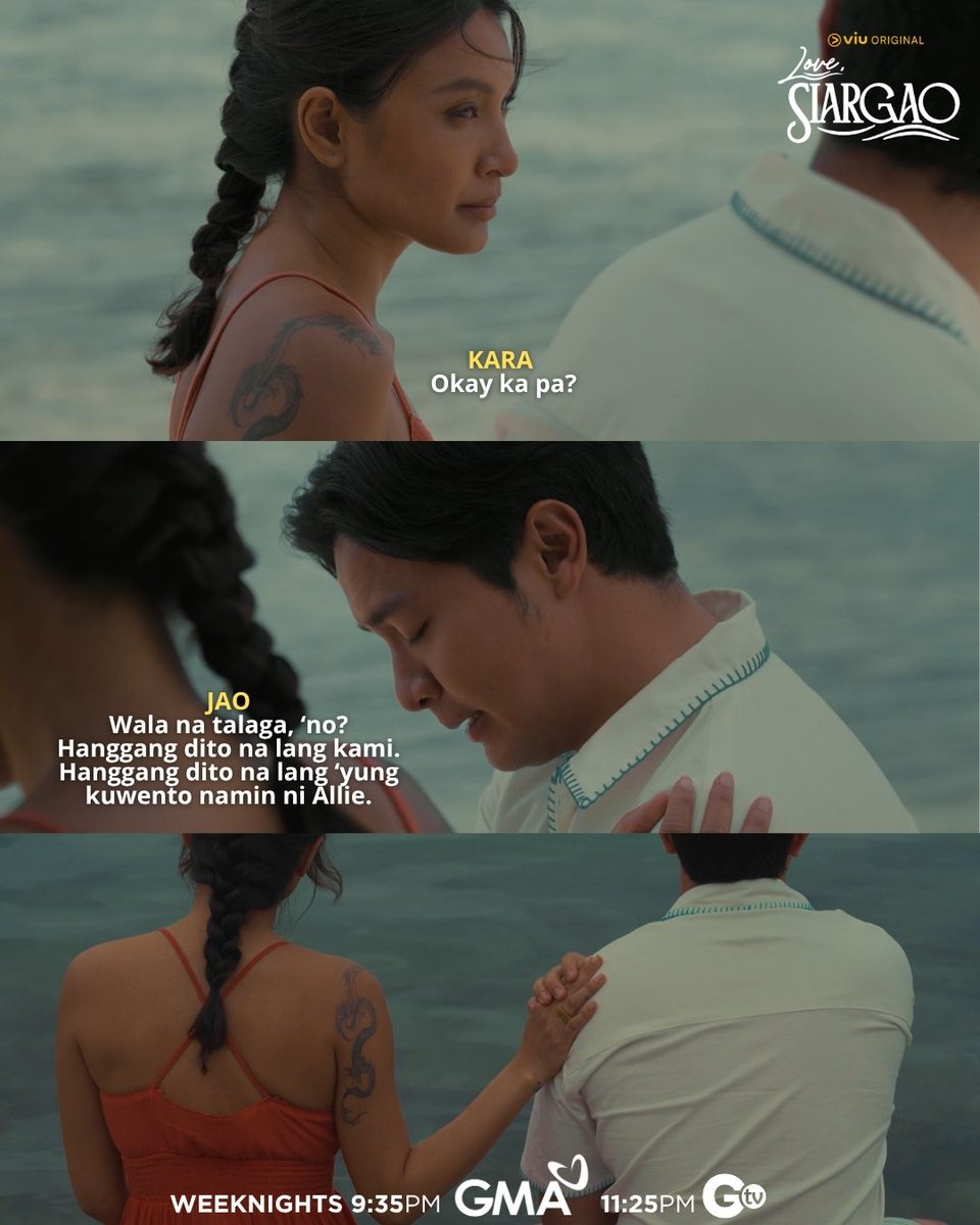 gmanetwork's tweet photo. Tanggap na ba ni Jao na hindi na sila magkakabalikan ni Allie?
#LoveSiargao | 9:35 PM on GMA | 11:25 PM on GTV
#SunsetAtThePier https://t.co/uwKpmepZv0