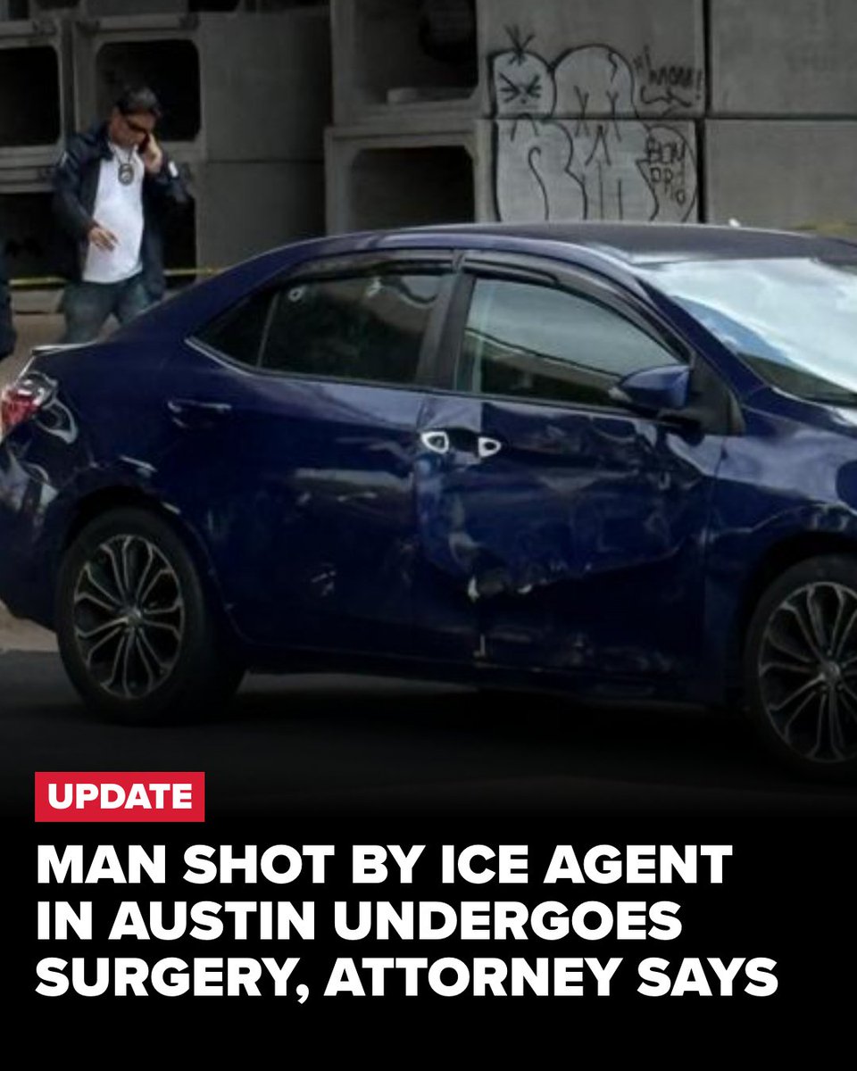 KVUE's tweet photo. Wilber Rafael Garcés Pérez is recovering after "life-changing surgery" more than a week after being shot by an ICE officer in Austin, his attorney says. "ICE would not grant Wilber's wife access to the operating room," Congressman Joaquin Castro stated:
https://t.co/XxJjtcEr0u https://t.co/cGk98R0NDl