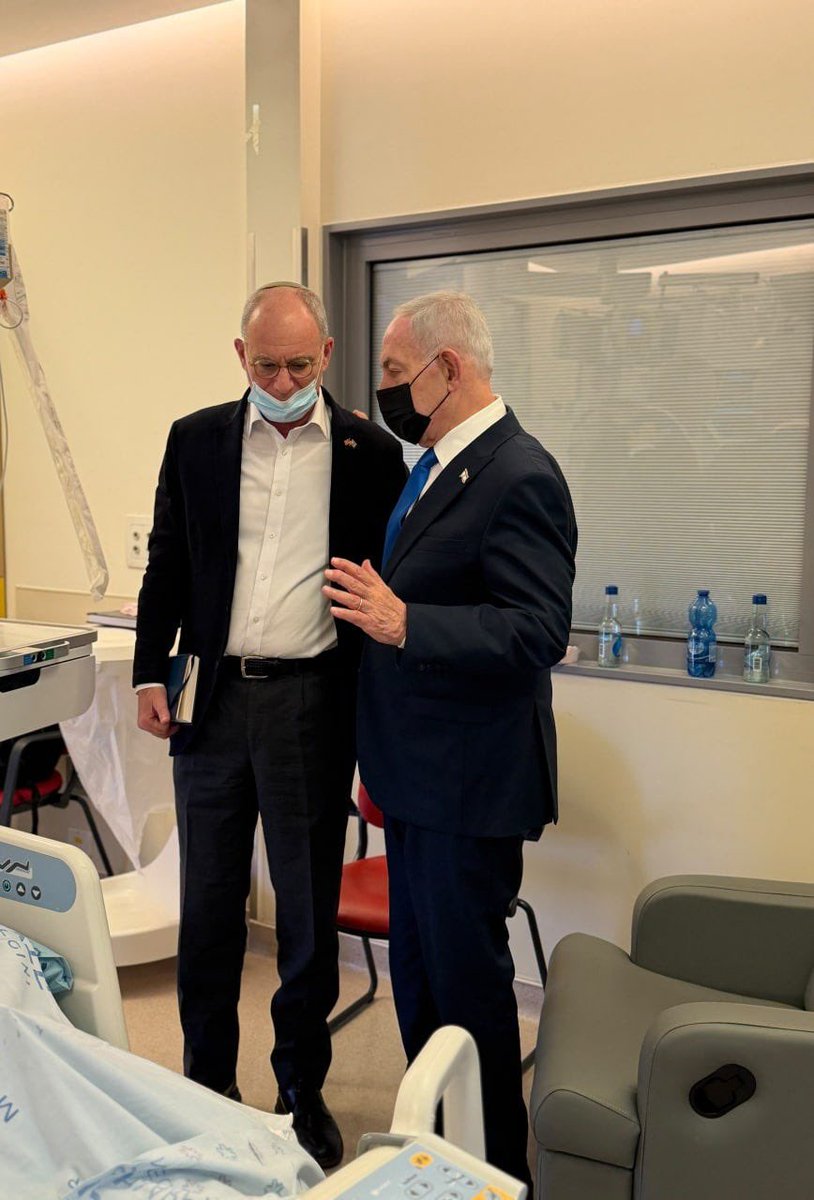 BasedPastorTrav's tweet photo. 🇮🇱 🚨THIS JUST HAPPENED. 

—everyone with eyes to see and ears to hear should stop and read it, especially on the heels of the terrorist attack on the FlyDubai plane and the approaching anniversary of the Oct 7 massacre in Israel. 

My friend,  Ambassador @yechielleiter bedside with his son Neriyah who is in critical condition after being attacked. Ambassador Leiter lost another son in battle in response to October 7th. 

Prime Minister @netanyahu visited Neriyah and Ambassador Leiter in the hospital today. The Ambassador’s thoughts as a Jewish father and as a leader of leaders are consequential and spoken from a place of insight and resilience. 

I could not imagine losing a child. I could not imagine being bedside a second son fighting for his life. 

Pray for him. Then, read his own words in the comments. They’re powerful.  And, they’ll stay with you…as they should.