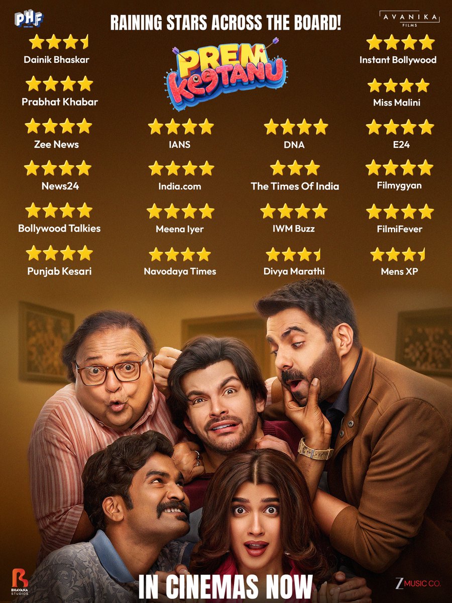 INOXMovies's tweet photo. Prem was in the air… and now it’s in the reviews too! 😍
#PremKeetanu releasing at PVR INOX on Oct 2!
Book now: https://t.co/RPd3V1Fbda
.
.
.
#VeerPahariya #AafiyaSyed #AparshaktiKhurana #NikhilVijay
Credits: Avanika Films, Phars Film Company & Zee Music Company
All rights belong to their respective owners.