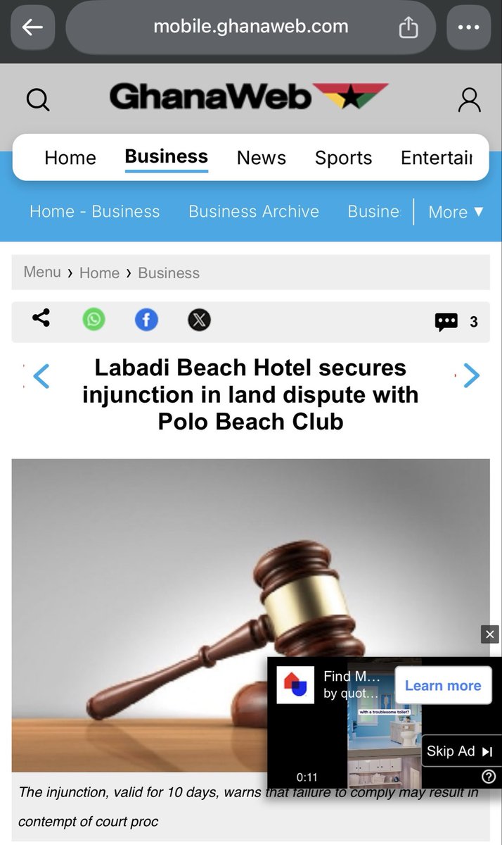MaameEsiGold's tweet photo. It’s been years since people started encroaching on the beach from the Labadi beach and La Palm Royal beach. Guest don’t have access to the beach anymore and the music goes on deep into the night.  The land belongs to these hotels so that’s that.  Sorry though… no one needs to be assaulted for this.