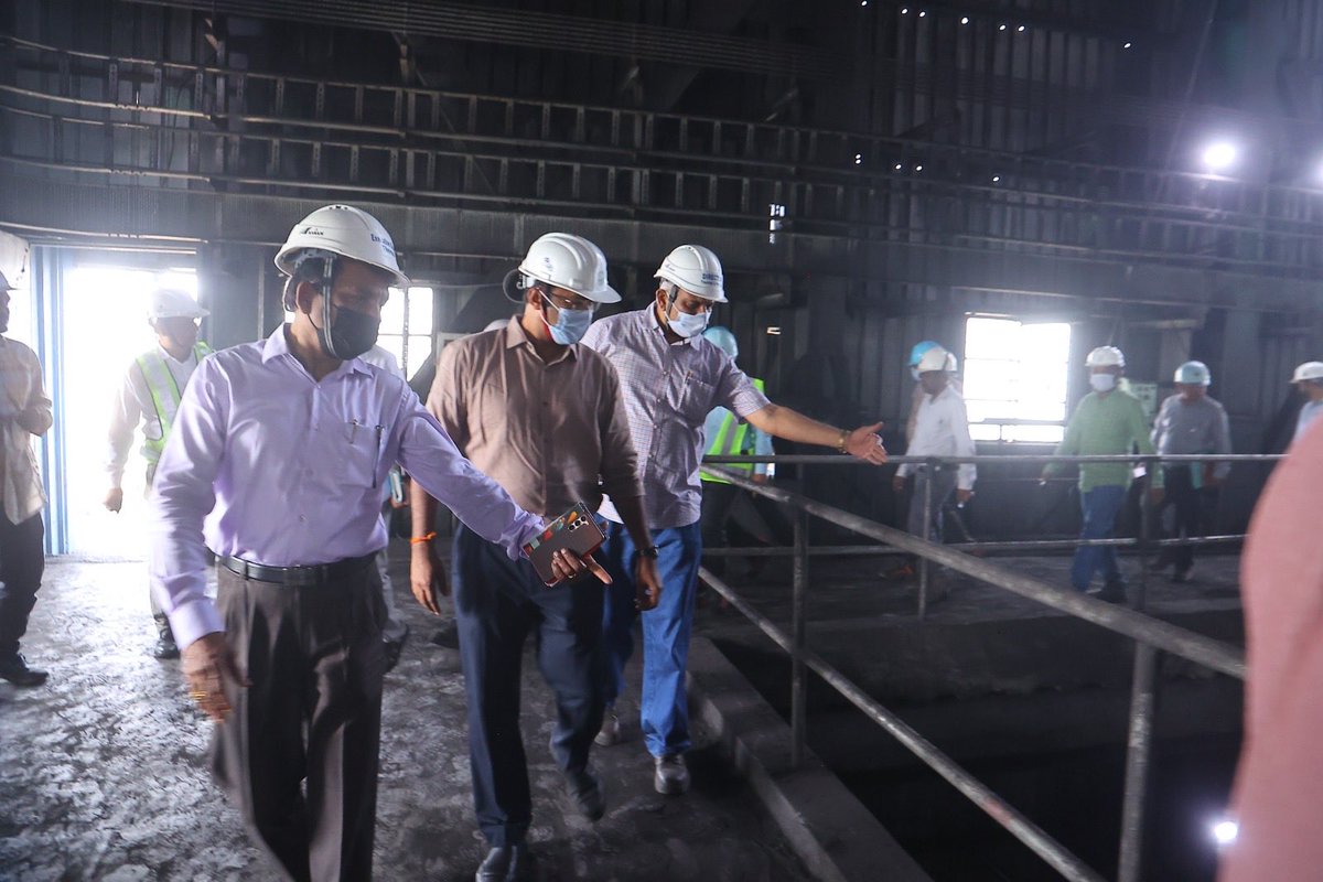TGGENCODI's tweet photo. As per the instructions of Hon' ble Chief Minister, Dy. Chief Minister, Chief secretary and Special chief secretary, energy of state of Telangana, CMD TGGENCO, Director / Thermal &Projects and Director /Projects. BHEL have visited the YTPS Power House to review the pending works of CHP, BOP and Unit 5 works. After inspection and reweing the works at YTPS, Director , Projects BHEL has promised to complete the entire pending works of CHP and BOP by end of October 2026 and handover the total CHP & BOP  to TGGENCO. Further,  after  reweing the pending works of Unit 5 by TGGENCO and BHEL officials, it is decided to synchronise the Unit by mid of October 26 and COD will be done by the end of November 2026.@tgtransco @tgspdcl  @TG_NPDCL @TelanganaCMO @CS_Telangana @NavinMittal