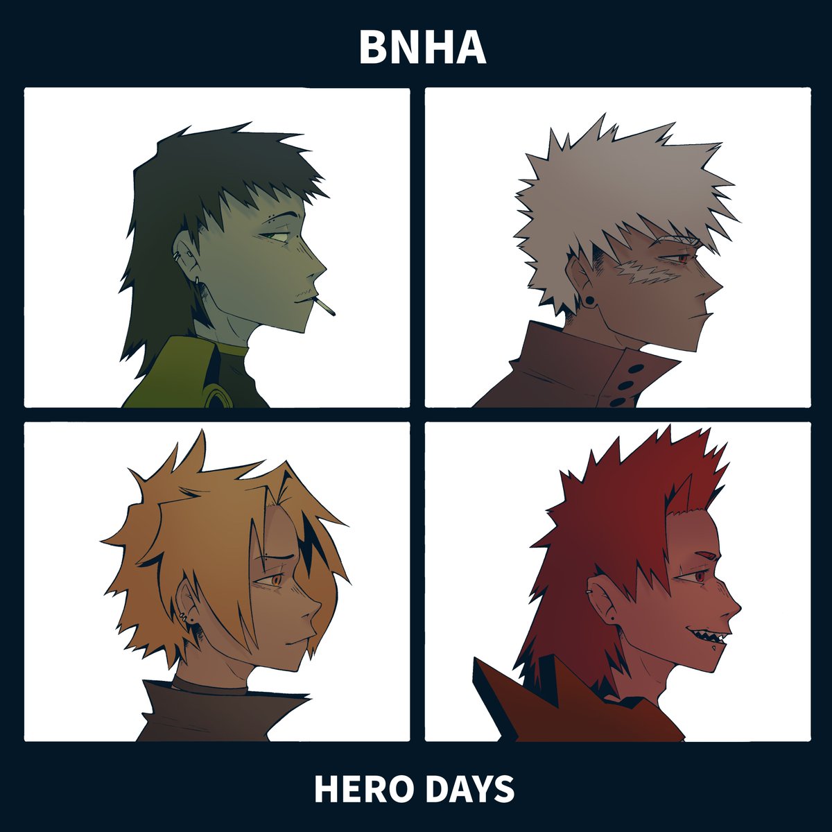 krbker's tweet photo. so many years of dreaming and drew a bakusquad demon days omg

#bnha #mha https://t.co/W3FnhTTWow