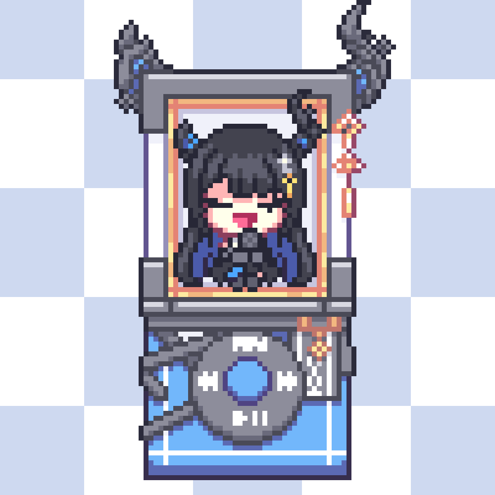 RedGreenBit1's tweet photo. Nerissa iPod 🎼 

#ravencrafts #pixelartㅤ https://t.co/Ny0JWbtWBo