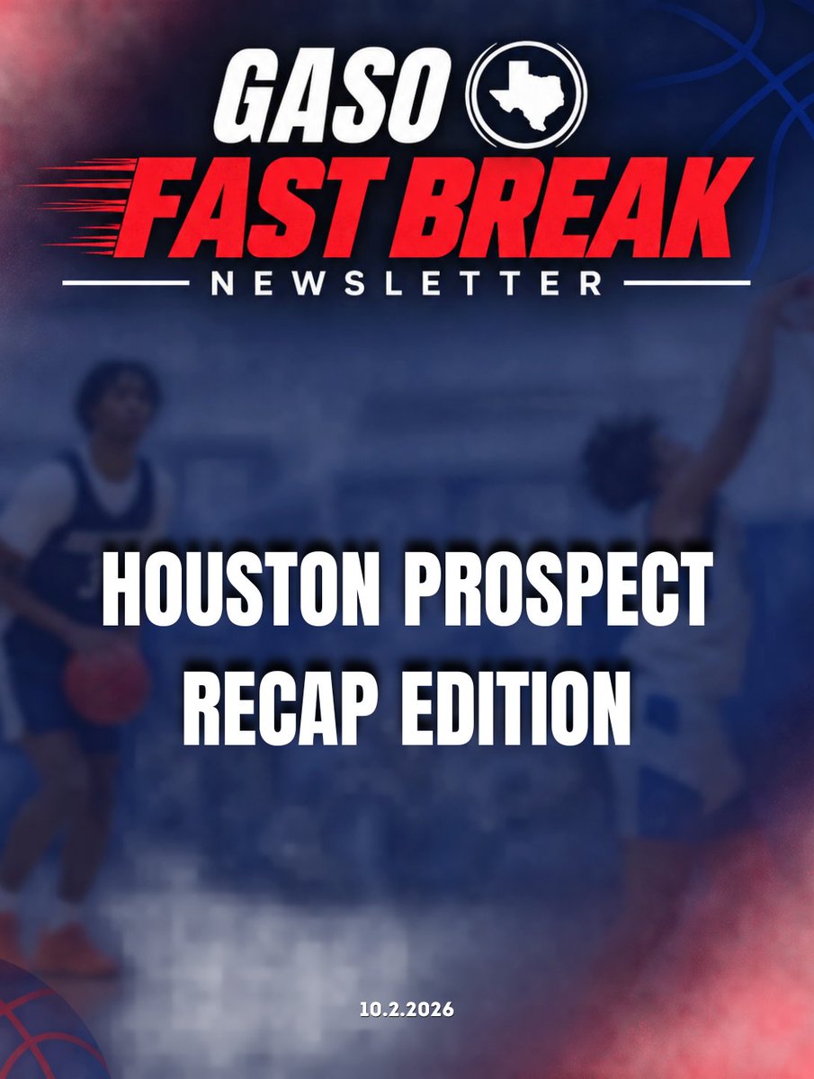TexasHoopsGASO's tweet photo. Our latest #GASO Fast Break Newsletter Just Dropped!

We continue our coverage of a prospect loaded Houston Fall Tour Event. 

Read Now ⬇️
https://t.co/pQ0fuq7s69