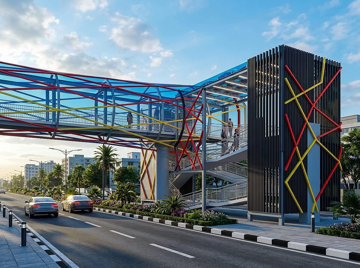 Ifeanyi374185's tweet photo. So this is how Abia state pedestrian flyover will look like after completion?😳

Biko my dear @Hope_Uzodimma1 @GovtOfImoState please take note ooo🌚

We have 2 pedestrians flyover at Douglas new market nd St. Paul’s church too. https://t.co/6txtrxokcz