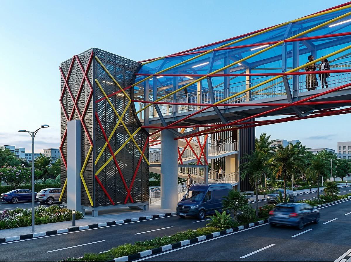 Ifeanyi374185's tweet photo. So this is how Abia state pedestrian flyover will look like after completion?😳

Biko my dear @Hope_Uzodimma1 @GovtOfImoState please take note ooo🌚

We have 2 pedestrians flyover at Douglas new market nd St. Paul’s church too. https://t.co/6txtrxokcz
