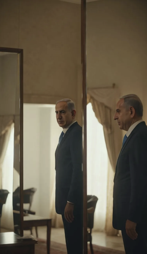 VanessaBeeley's tweet photo. Netanyahu: “We are investigating whether the pilot who carried out the stabbing was sent - and whoever sent him will pay a very heavy price!” 
Me: Look in the mirror Bibi! https://t.co/q0xZUp2WD2