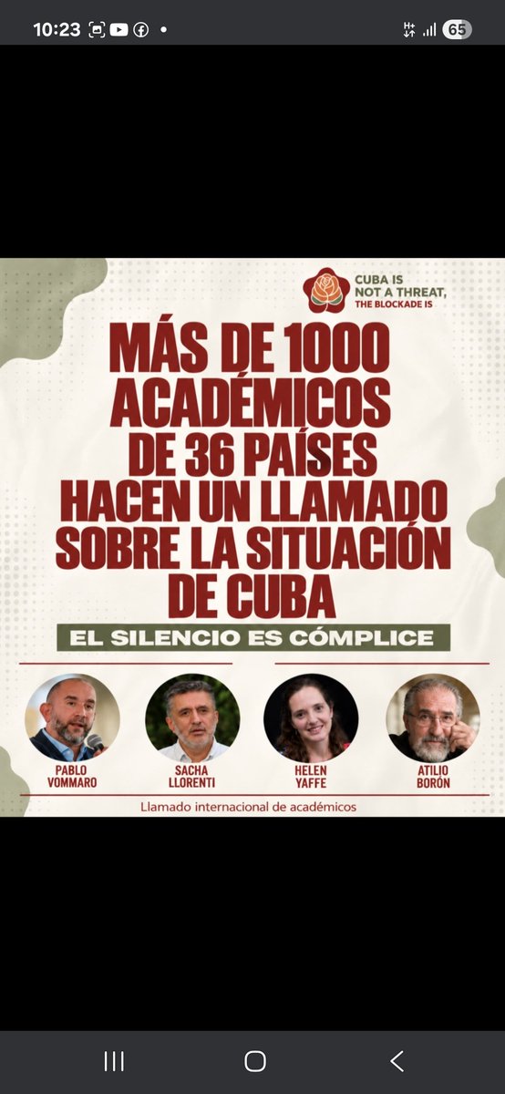 Elsida08033956's tweet photo. #CubaEstáFirme.Mas de 36 paises hacen un llamado a la situación de Cuba.#CubaVencerá.#PorLasTunasLaVictoria. https://t.co/tX870zpMWN