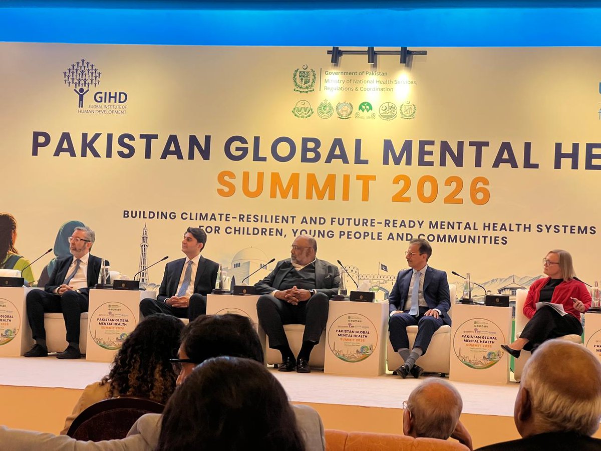rozanoffice's tweet photo. Rozan participated in Day 1 of the Pakistan Global Mental Health Summit 2026, contributing to discussions on policy, climate-resilient mental health systems, child and adolescent mental health, and lived experiences.

#PakistanGlobalMentalHealthSummit2026 #Rozan #MentalHealthPak https://t.co/89zq445FXW