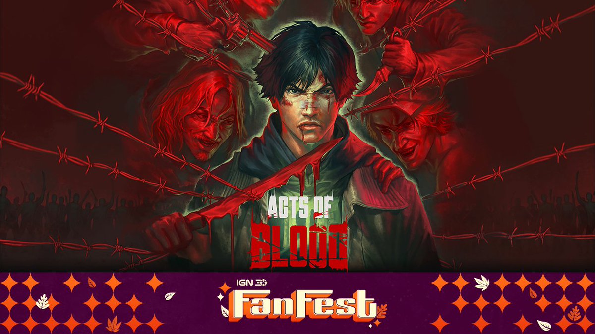 Fajrul97's tweet photo. Acts of Blood is coming to #IGNFanFest! Tune in October 14 across IGN platforms for a week of exclusive reveals, sneak peeks and much more! https://t.co/2q4Rxm0ZJC