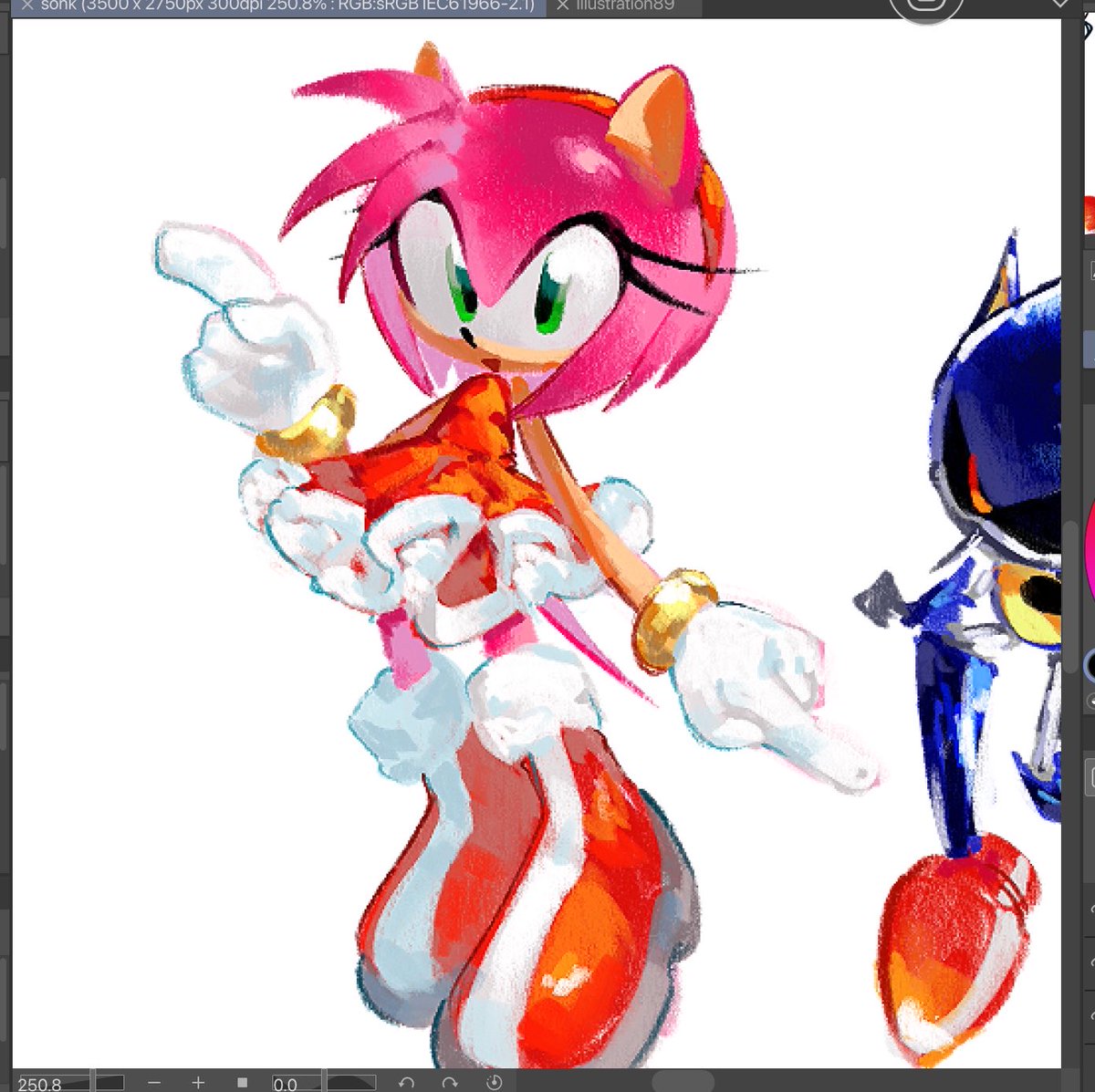 partyawnyu's tweet photo. this is like the only thing i drew while i was away LMAO #amyrose one and a half daughters https://t.co/w4hEwGMAJh