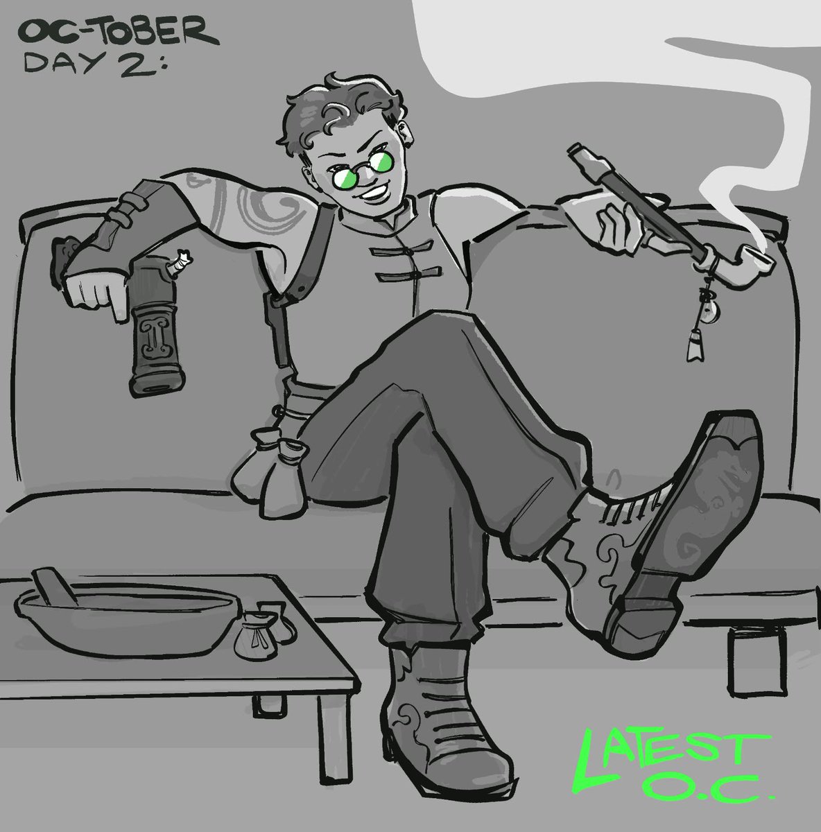 astralsodas's tweet photo. #OC-TOBER día 2!!! oc tan reciente que no tiene ni nombre todavía... no sé me intriga jugar como una artifice pistolera https://t.co/e6qMlpgc0L