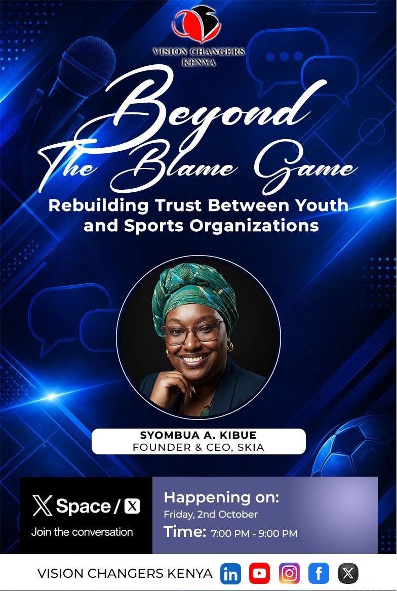 MyOwn254's tweet photo. Syombua A. Kibue takes the stage tonight as one of the speakers. She is a leading figure in Kenya’s sports business space and has been named among Africa’s 50 Most Influential Women in Sport.
@changersKenya @bigwaveKe
#UnitedBySport 

Wanaspoti mko wapi ,? https://t.co/97kHLDOw3u
