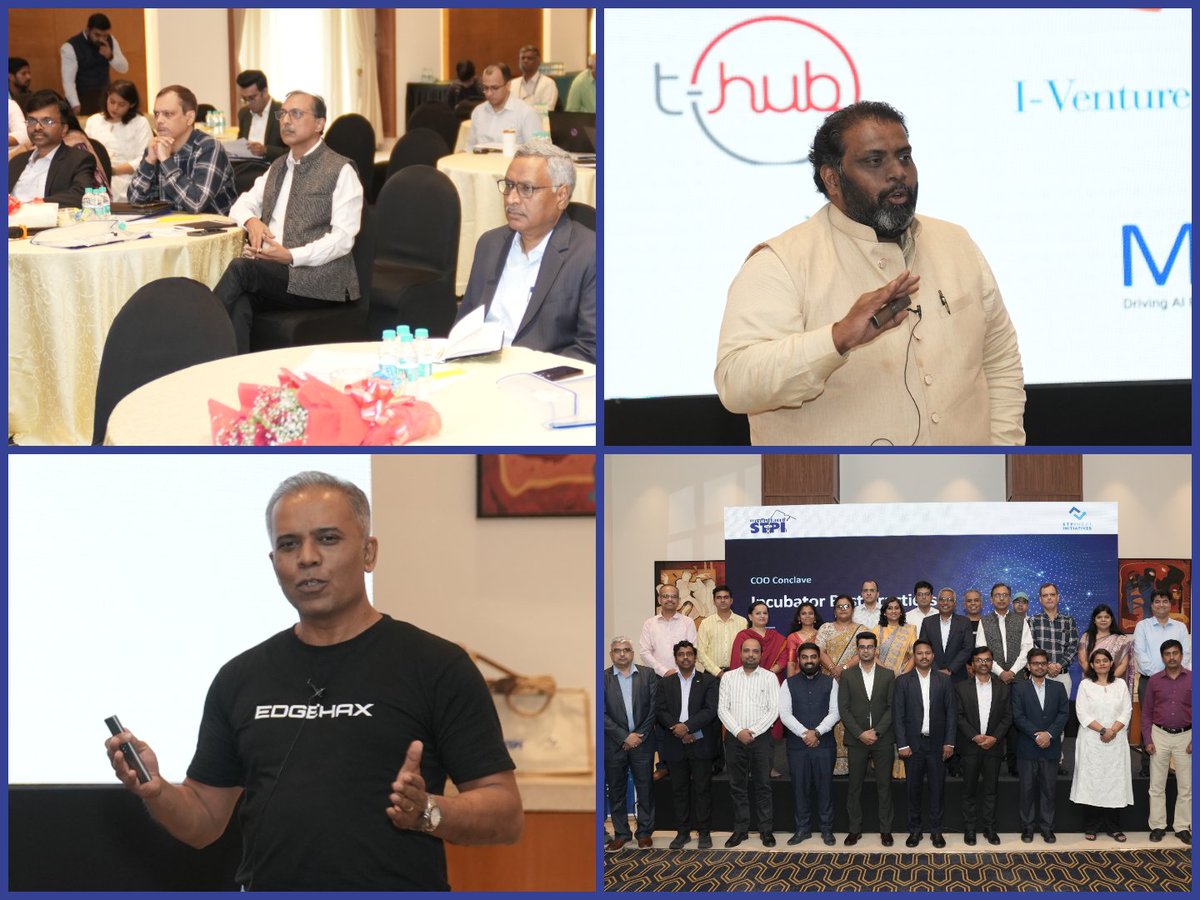 STPIBengaluru's tweet photo. STPI COO Conclave at Bengaluru brought together CoE leaders and industry experts for insightful discussions on innovation, emerging technologies and strategic collaboration, strengthening India’s digital and technology ecosystem. https://t.co/DKycyA0JW7