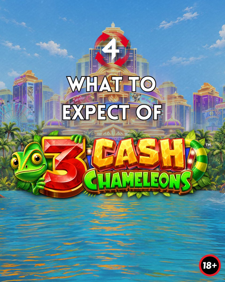 4ThePlayercom's tweet photo. Are you just as excited as we are to try your luck with 𝟯 𝗖𝗮𝘀𝗵 𝗖𝗵𝗮𝗺𝗲𝗹𝗲𝗼𝗻𝘀? 🦎👀

Then swipe to see everything you can 𝗲𝘅𝗽𝗲𝗰𝘁 from this reptilian slot 👉

🔞| https://t.co/pj3li60Mxe| Play Responsibly https://t.co/rVE0qCTnBs