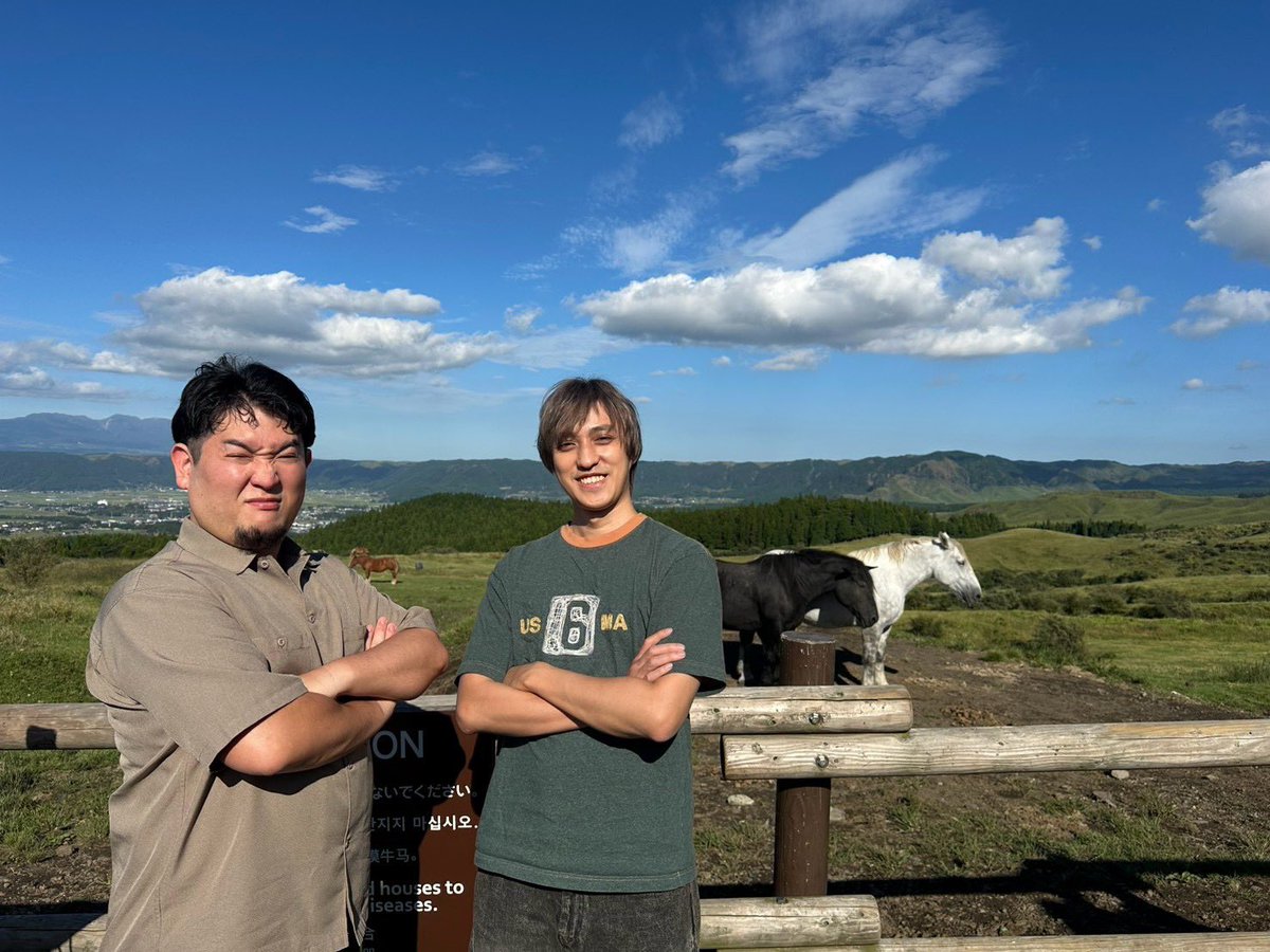 imaikel0917's tweet photo. 九州旅行1日目はうめけんさんに案内してもらって阿蘇→うめけん家→うめちゃん家のフルコース楽しませてもらったぞ！！ https://t.co/9p4rLfits7