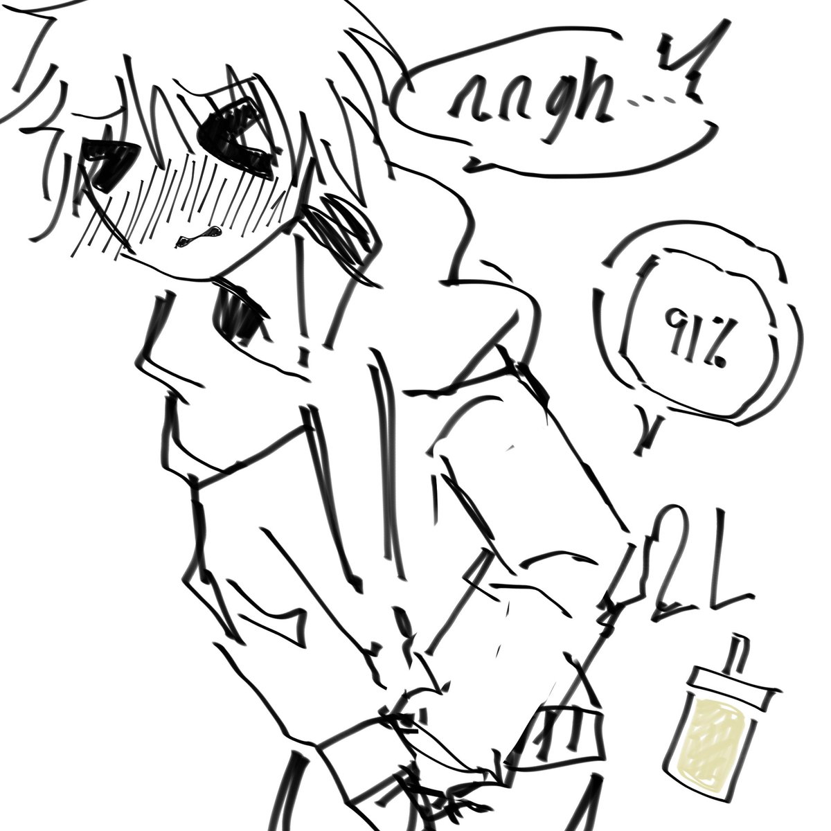 jasper200005's tweet photo. Happy #kinktober !!!  Simple sketch I did because I have no time to draw these days #watersports #pisskink #malepiss #maleomo #maleomorashi #piss https://t.co/QLwEZz2Wpq