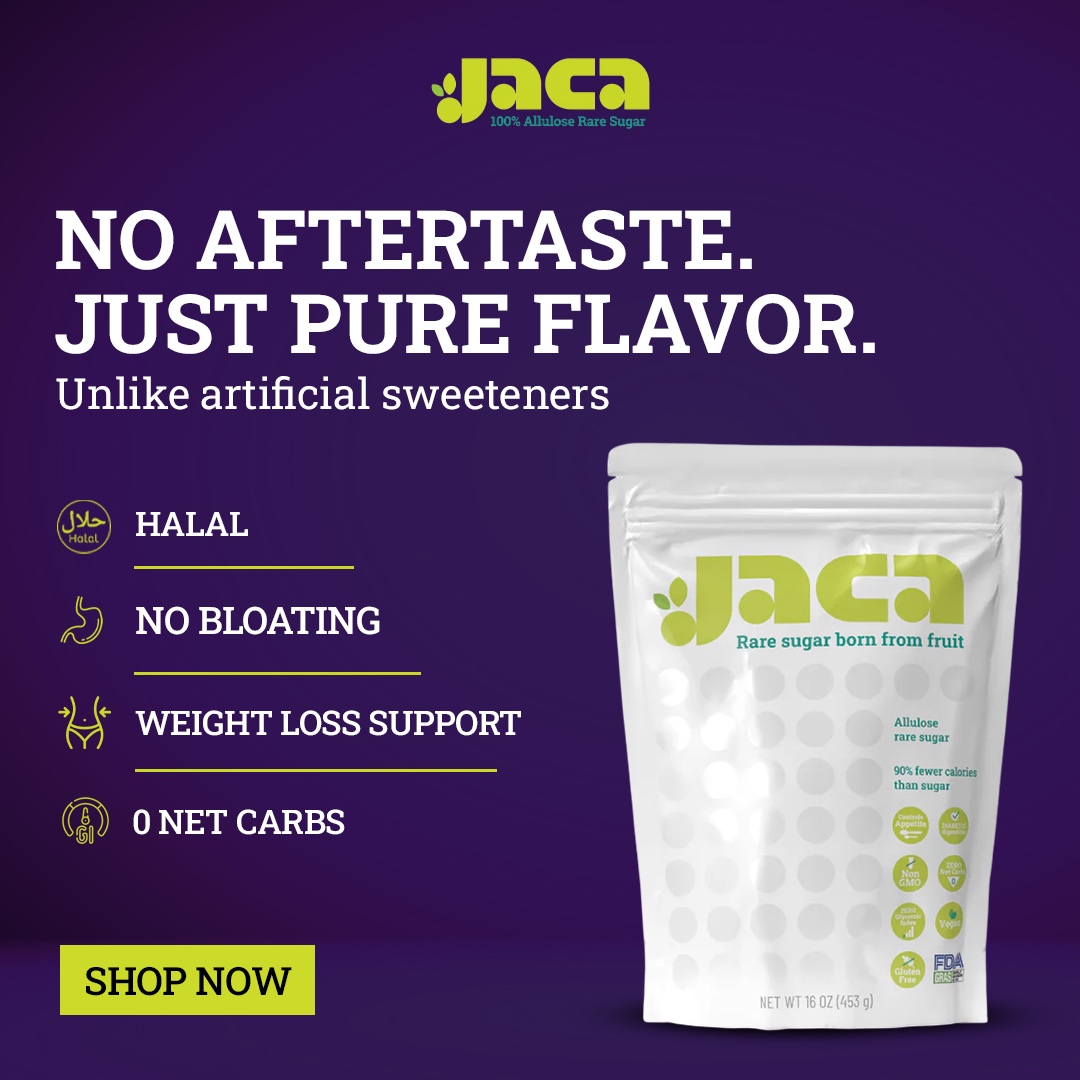 peteferrari28's tweet photo. No aftertaste, just pure flavor — Jaca is the fruit-born rare sugar that beats artificial sweeteners with zero net carbs. #GandhiJayanti #CelebrityTraitors #BB28 https://t.co/UkmDYG93xv