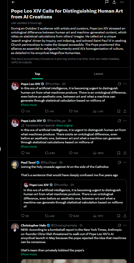 goallinxbt's tweet photo. There’s been a huge ruckus about AI slop replacing real artwork and hand-drawn art.

Even the Pope said human art will increase in value because of its rarity, since everything is going to be replaced by AI.

And it’s not just the Pope’s opinion. Lately, many subreddits have rallied around their own mascots against AI art.

So I present the simplest of all coins. I made a banner and a profile picture just a hand-drawn dog coin.

trend: https://t.co/iTwxj35YlO