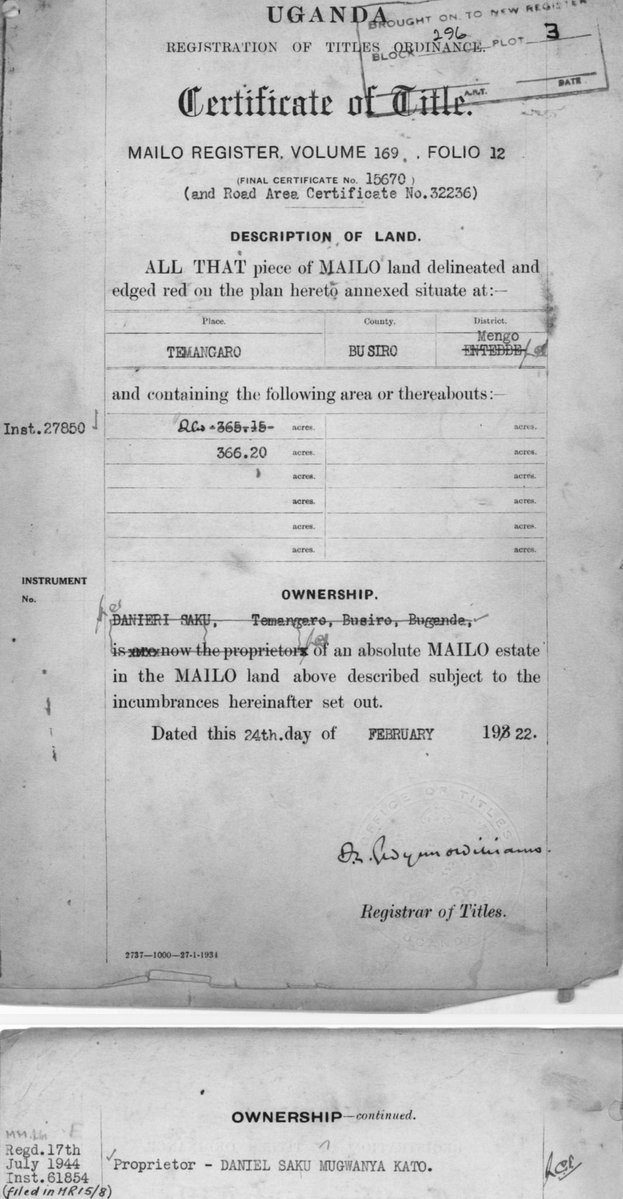Magezi_DavidW's tweet photo. So you mean our grandfather Daniel saku
Mugwanya Kato leased the land to two people the Indian family and ssekulima????????????????
@PatrickAyota @nssfug
@AmamaMbabazi
@nzeyiamos
@NkunyingiMuwad1
@GeorgeMusisi4
@KagutaMuseveni
@IGGUganda
@JoelSsenyonyi
@DavidLRubongoya https://t.co/S0qFREdlpf