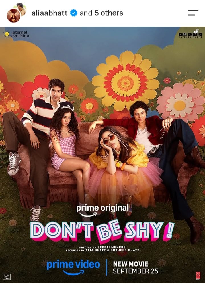 AliaBhatt_KL's tweet photo. Don'tBeShy is still trending top 10 on amazon prime video india since it's release do watch it if you haven't yet 🎀 

#AliaBhatt https://t.co/JqbyoItUVM
