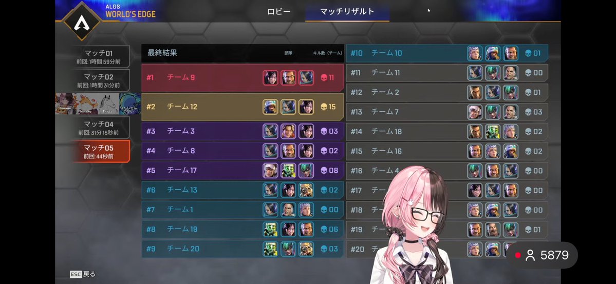 taalter7067's tweet photo. ナイスチャンピオン！！！
11キルで29pt！
駅で耐えてるときのQとか、最終円のカーテンもめっちゃよかった！！
 #ひなのとたちばなし https://t.co/l2ZxGdV9Vm