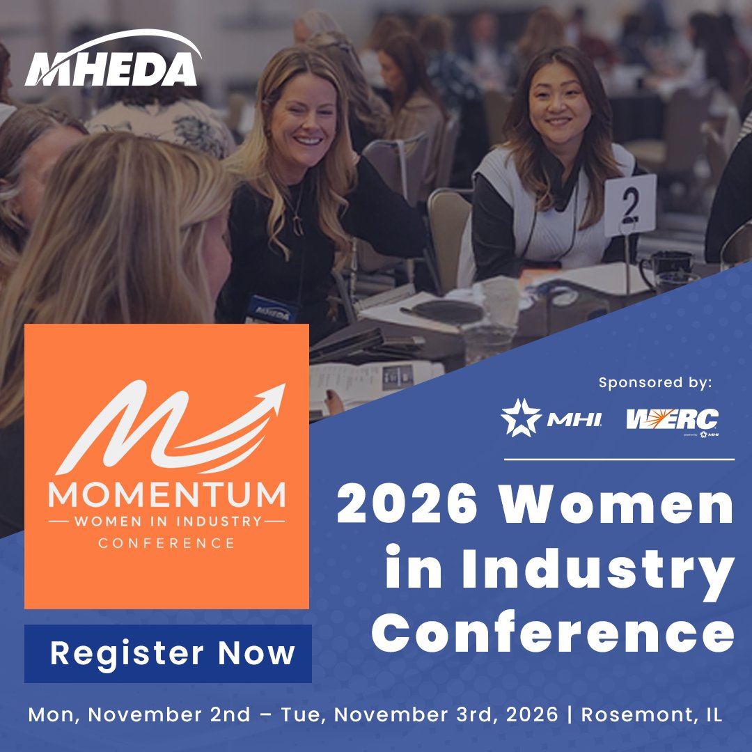 WERC's tweet photo. Momentum is built one conversation, one connection and one bold step at a time. Join women across material handling at the 2026 Women in Industry Conference, Nov 2–3 in Rosemont, IL.

Register Now! Early bird ends Oct 7: https://t.co/QYgn9u00ya https://t.co/SYUOZj2Kqi
