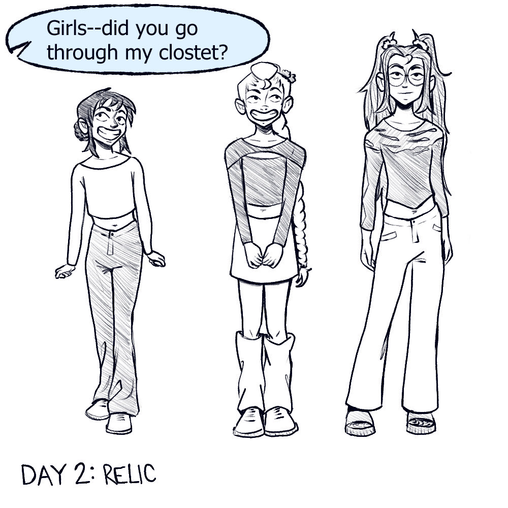 bone_lady_art's tweet photo. Guess who’s idea 

#kpdh #inktober #polytrix https://t.co/WJ29FxEOIm