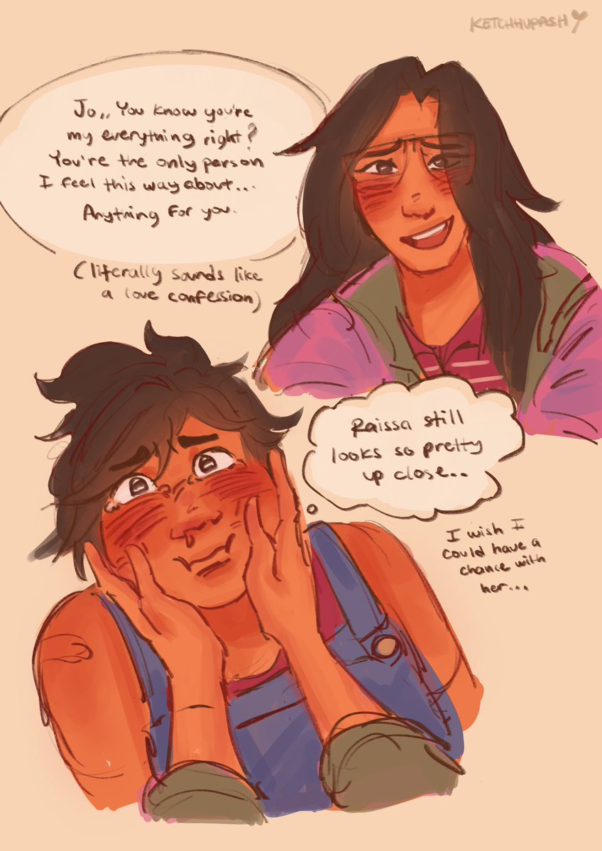Ketchhupash's tweet photo. Having a crush on your best friend may or may not make you a lil stupid (in love)…. 
#ForgottenIsland https://t.co/QROunEZfT9