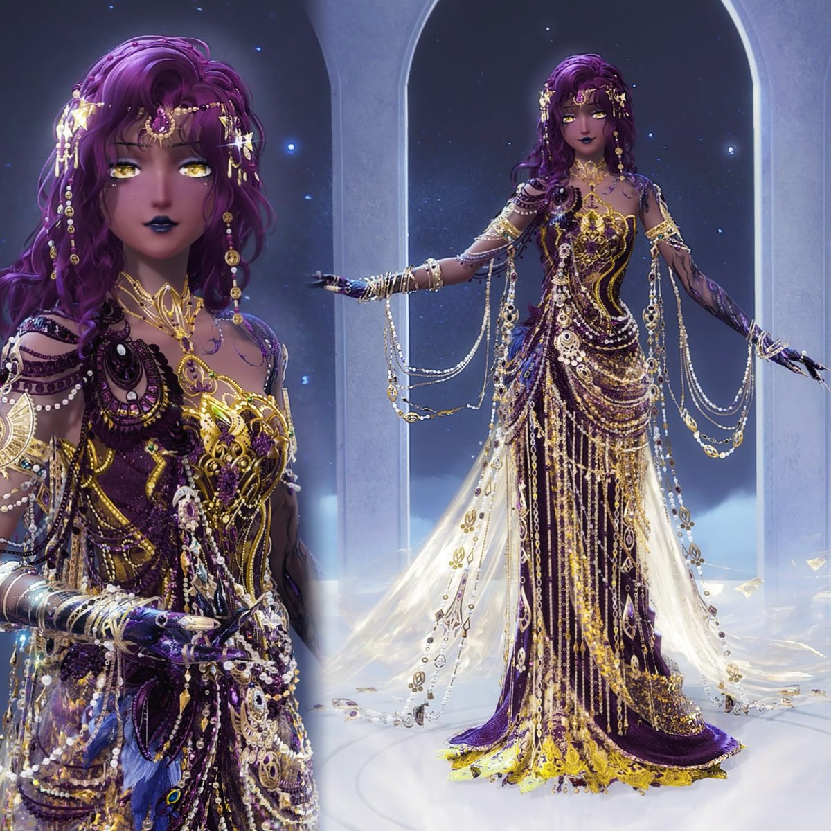 gldn_infinity's tweet photo. standing ovation 💜💫

#InfinityNikki https://t.co/DbJwJQYQSO