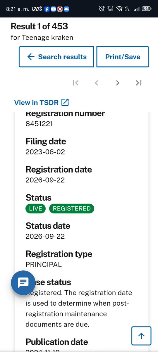 Indig0drag0n's tweet photo. The #RubyGillman #TeenageKraken trademark (The one that includes entertainment services) has been registered!

https://t.co/XjQmo1DOL4

@pcs_pop @_itsamedfffaz https://t.co/Nc1diAi5pQ
